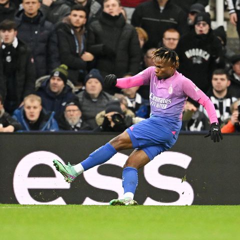 Cover image for Chukwueze gets above average rating in Milan derby loss