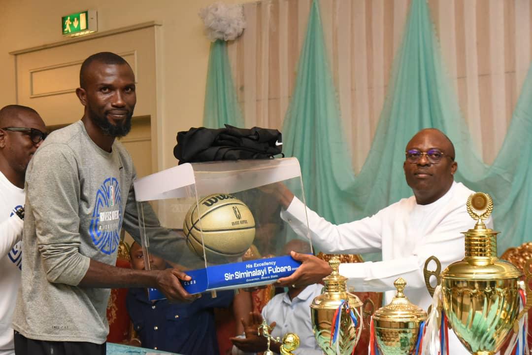 Cover image for Rivers State Governor rewards Hoopers for Basketball Africa League feat