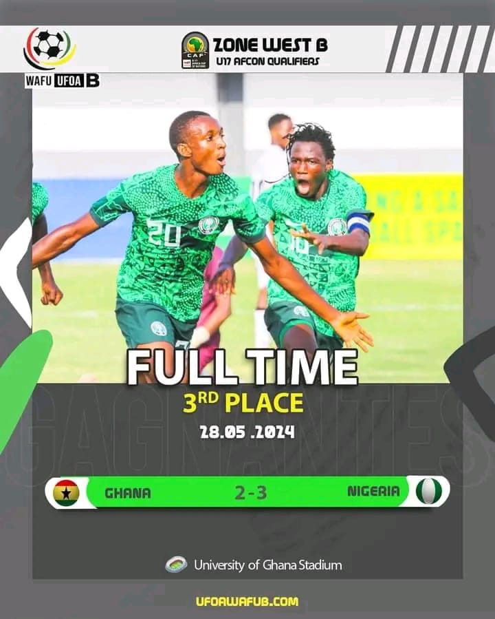 Cover image for Golden Eaglets pick U17 AFCON ticket, beat Ghana