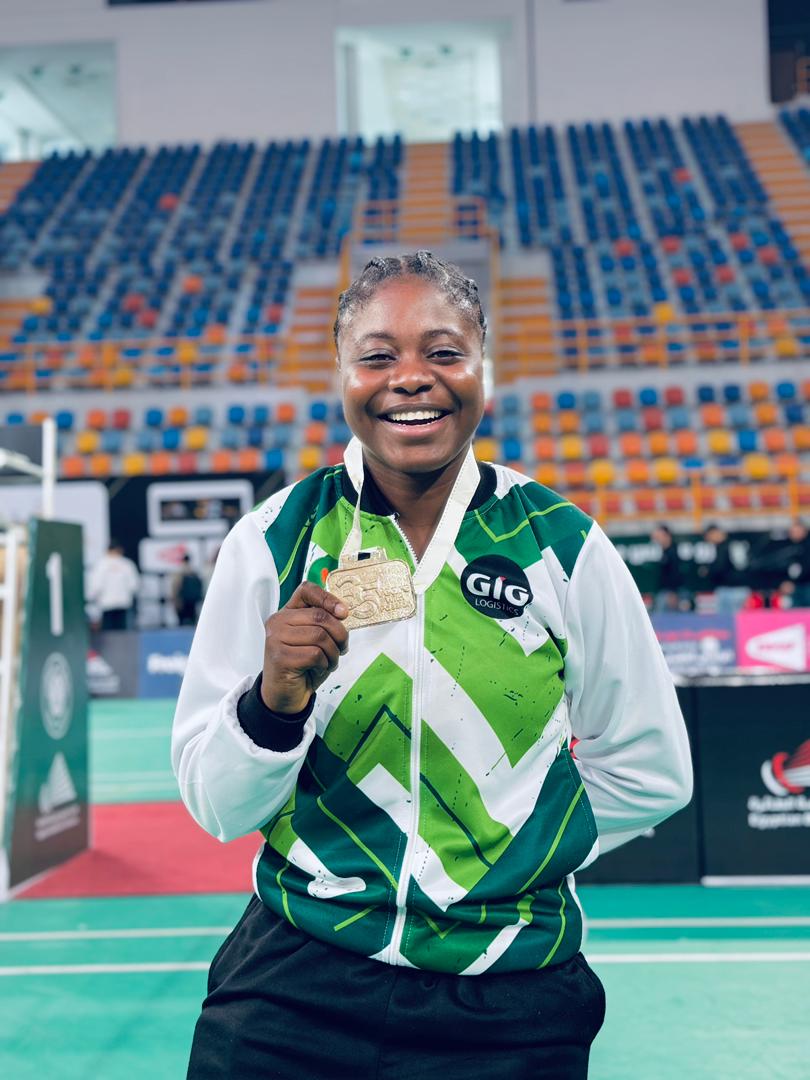 Cover image for Para Badminton: Nigeria’s Eniola Bolaji wins gold at Egypt International. 