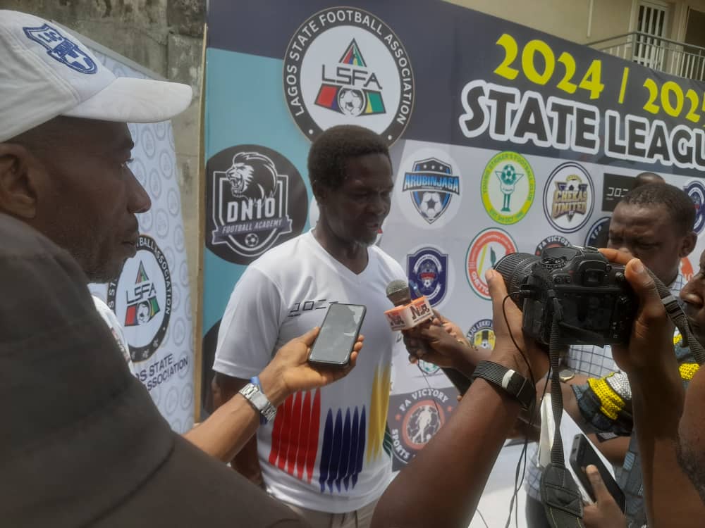Cover image for Lagos State Football League 2024/2025:  Hajji Liameed charges teams on discipline, fairplay, top class performances