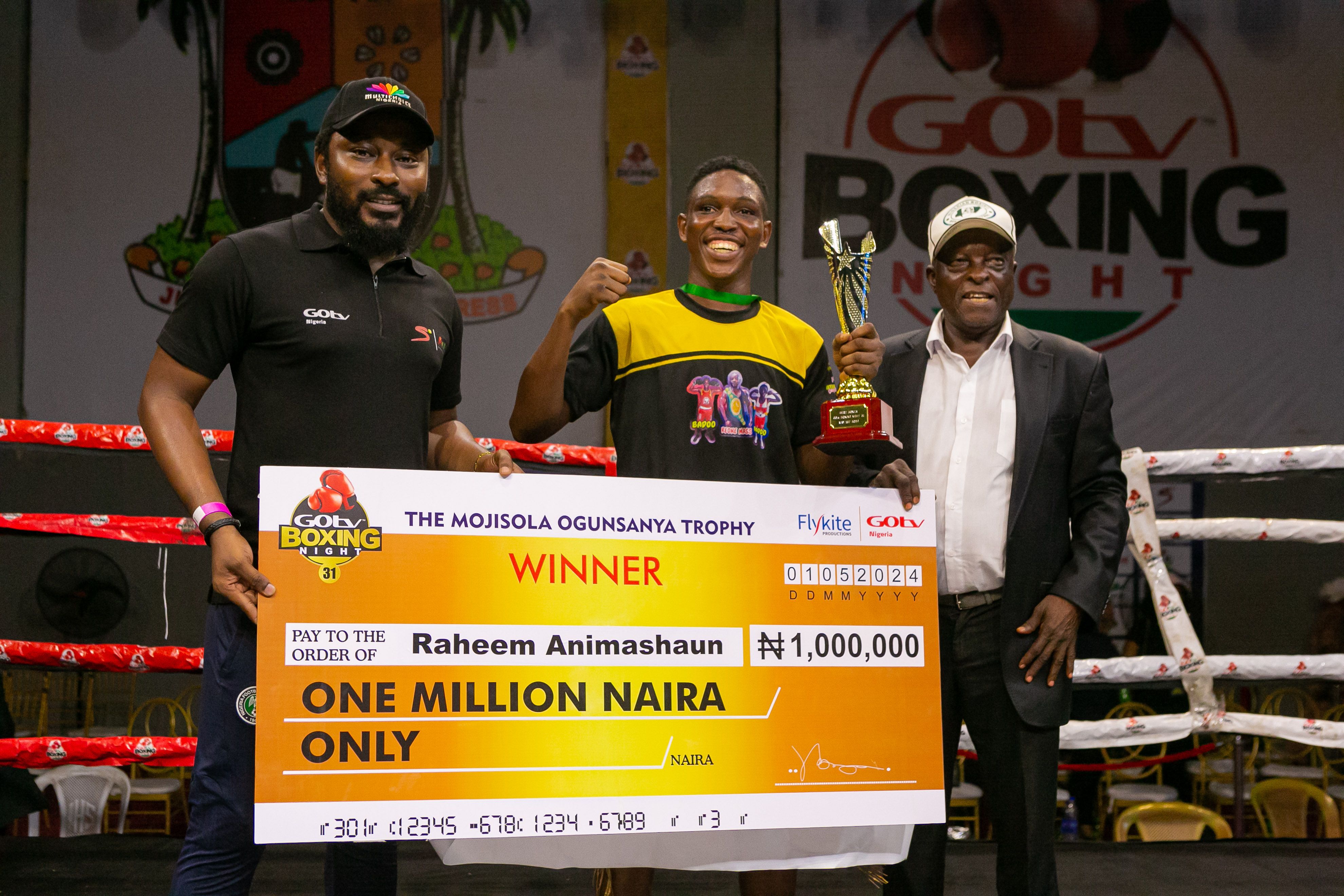 Cover image for GOtv Boxing Night 31: 16-year old 'Badoo' wins N1m