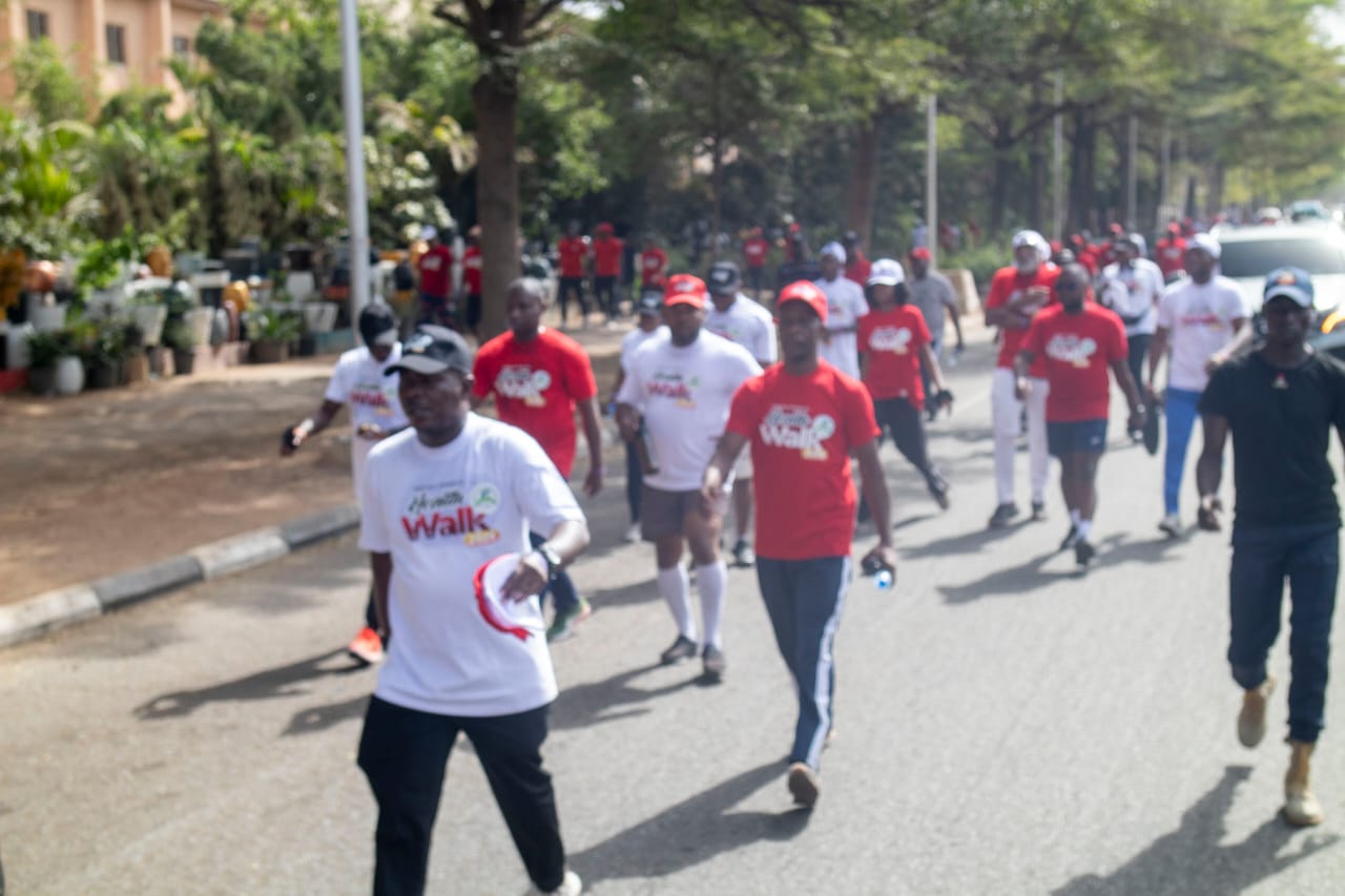 Jabi Abuja All Stars FC organise 13km health fitness walk